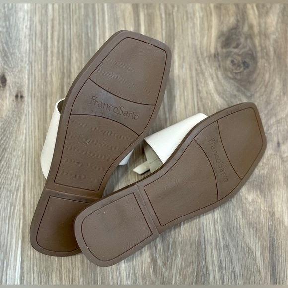 Franco Sarto Megs Sandal Women's Size 7.5 M Cream Leather Upper EUC - Picture 6 of 6